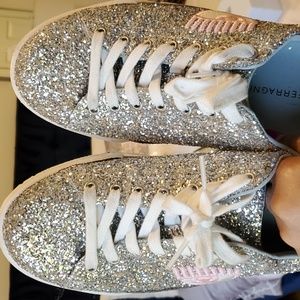 SOLD Chiara Ferragni Silver Glitter Sneakers